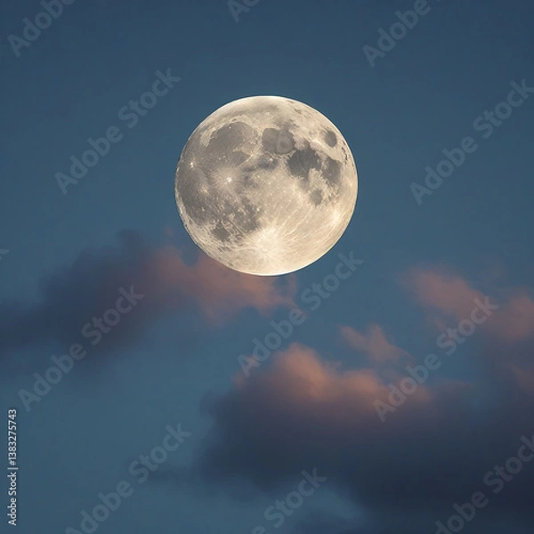 Obraz moon and clouds