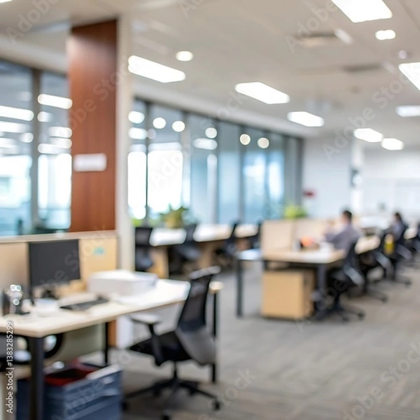 Obraz Blurry office background