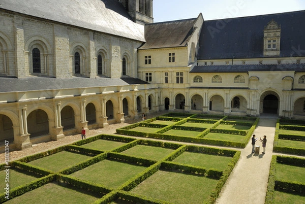 Obraz Cloître de l'abbaye royale de Fontevraud