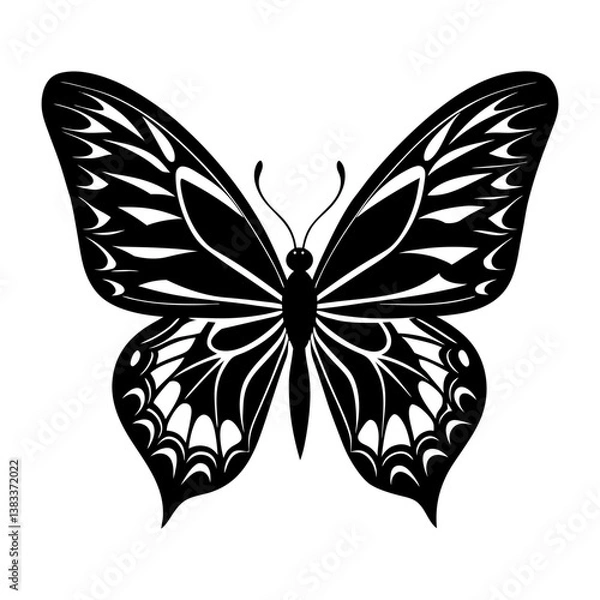 Obraz Butterfly silhouette vector Designs 7