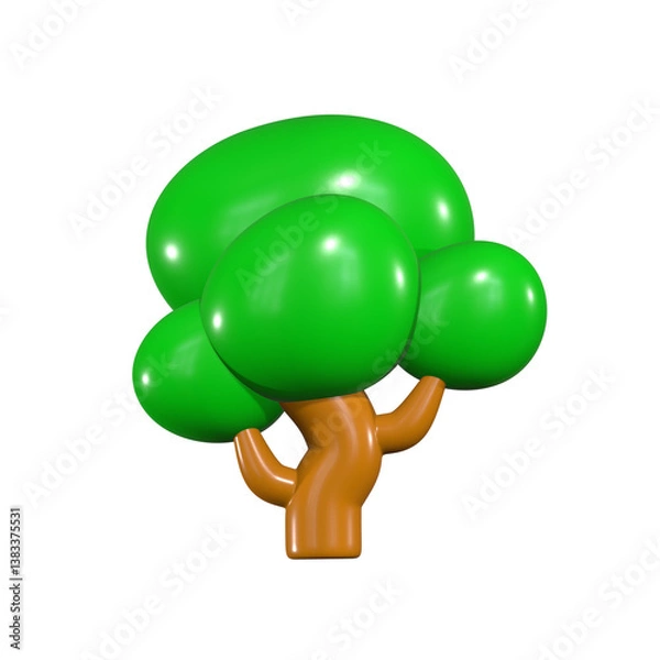 Fototapeta 3d illustration tree