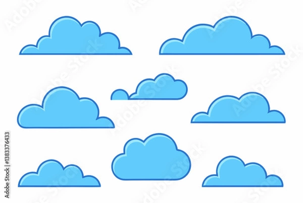 Obraz Cloud Sky Vector Art 