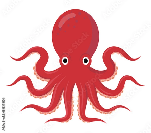 Fototapeta タコのイラスト