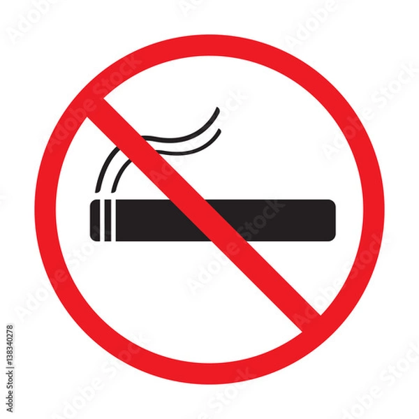 Obraz no smoking sign isolated vector