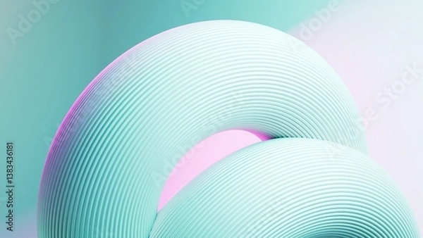 Fototapeta Abstract torus background 