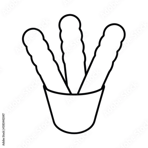 Fototapeta mozzarella sticks,