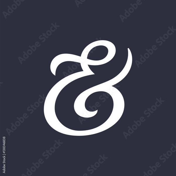 Obraz Ampersand vector illustration