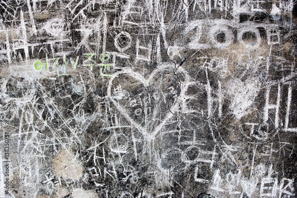 Obraz 낙서가 있는 벽