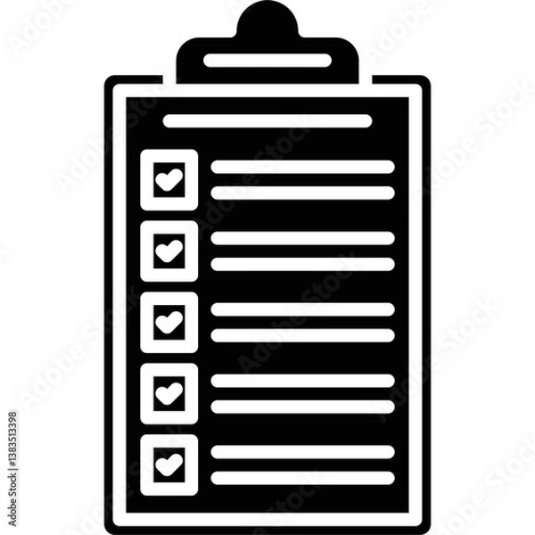 Fototapeta List Icon Vector Element