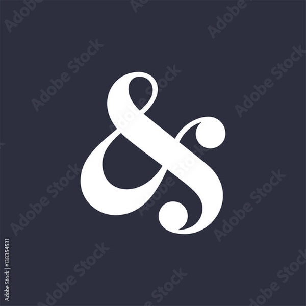 Obraz Ampersand vector illustration