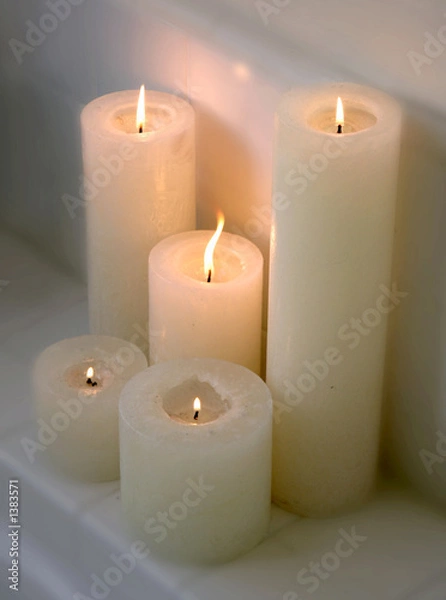 Fototapeta cluster of candles