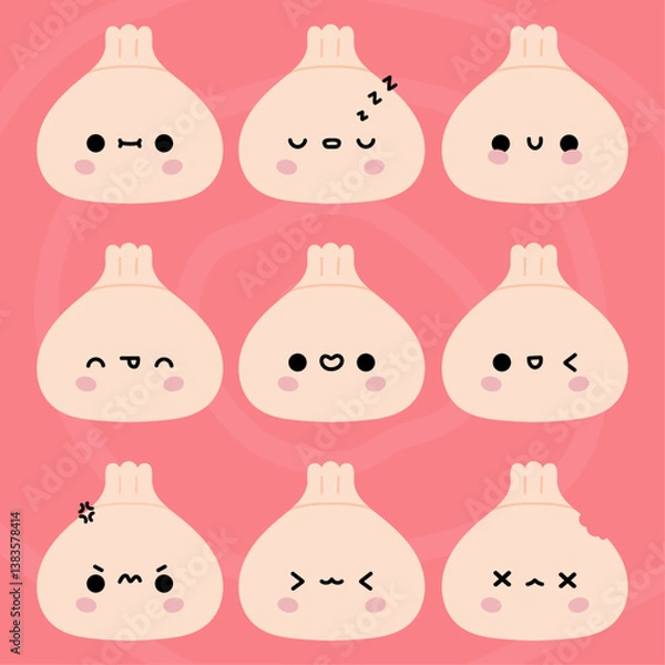 Obraz Khinkali kawaii