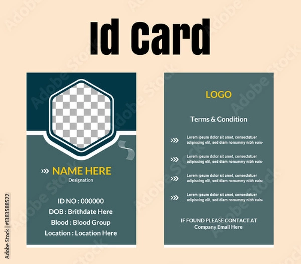 Fototapeta vector template for business Card presentation