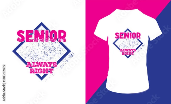 Fototapeta Boss vector illustration of a t shirt Design