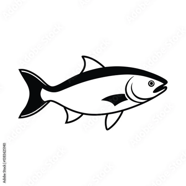 Obraz vector illustration of a fish