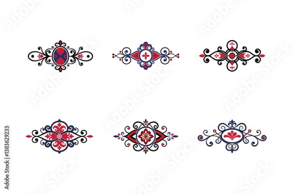 Obraz victorian graphics ornament vector art design