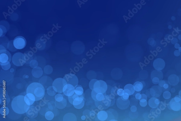 Obraz podwodny bokeh z niebieskim tłem gradientu
