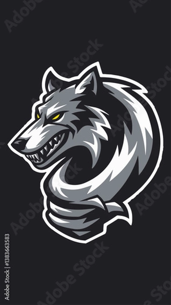 Fototapeta Wolf logo
