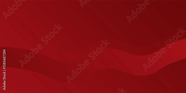 Fototapeta Modern red abstract background with dynamic shapes composition illustration