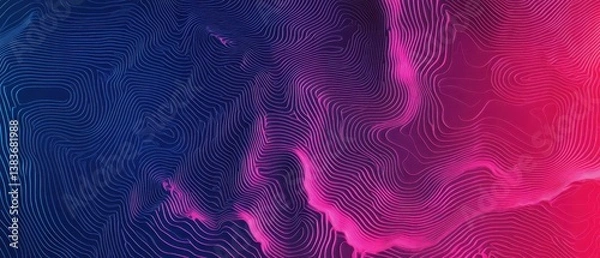 Obraz Vibrant abstract background with flowing shapes and dynamic patterns.