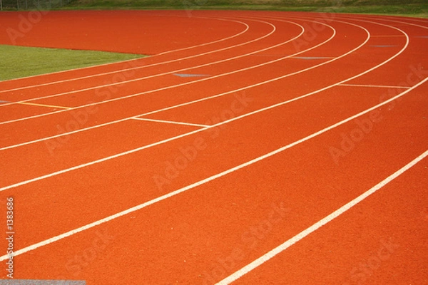 Fototapeta running tracks