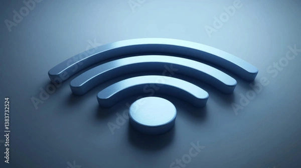 Fototapeta Business district and wireless technologies