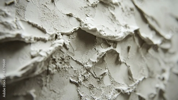 Fototapeta Textured plaster wall close-up