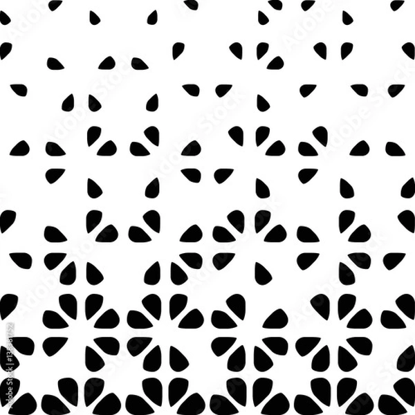 Obraz abstract geometric background with diminishing elements, halftone