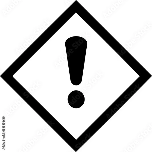 Obraz exclamation danger sign