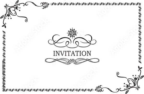 Obraz FRAME VECTOR INVITATION