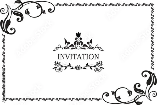 Obraz FRAME VECTOR INVITATION