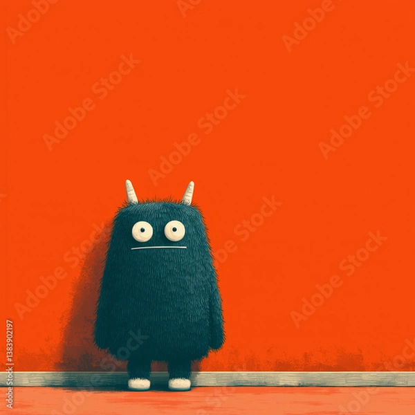 Obraz Cute monster illustration