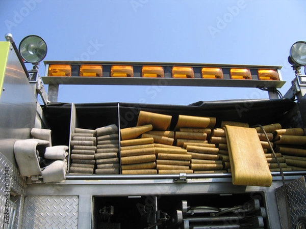 Fototapeta fireman hoses