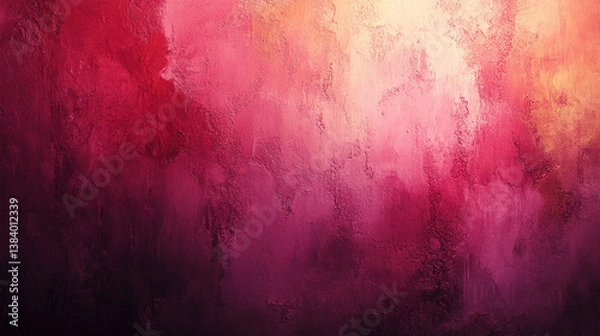 Fototapeta A vibrant orange-pink grainy abstract background, symbolizing warmth and energy, with a soft light noise texture. Perfect for modern designs, banners, headers, and creative wallpapers.


