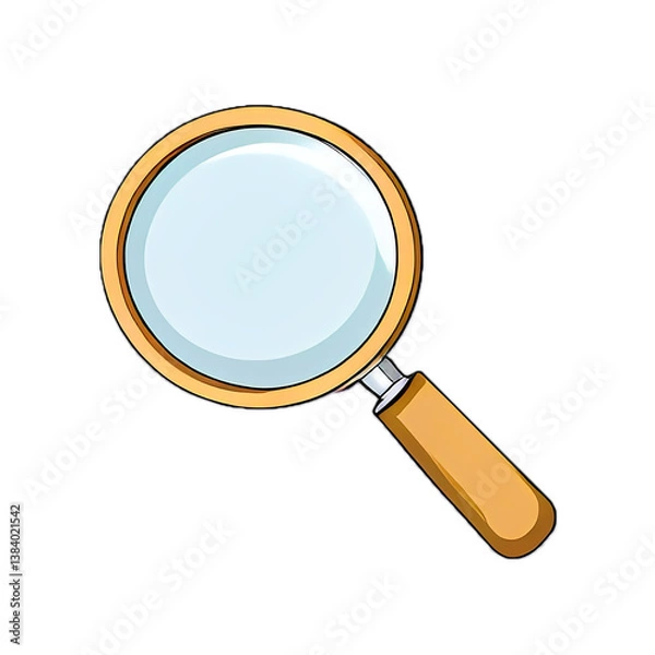 Fototapeta vector magnifying glass search query icon on transparent background