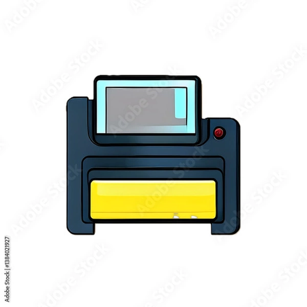 Fototapeta save icon on transparent background