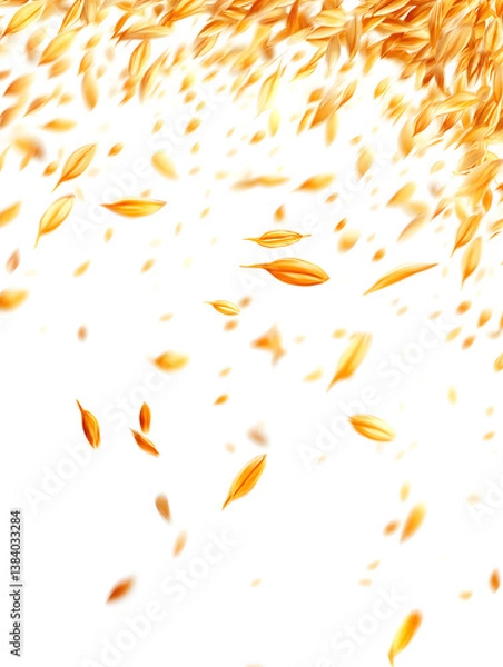 Fototapeta Barley Grains, Raw with Gold Hues