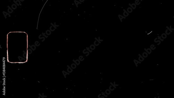 Fototapeta Super 8 photo Overlay, Noise Dirt Vintage. 8mm Frame and Texture. Nostalgic photo Effect. High quality photo