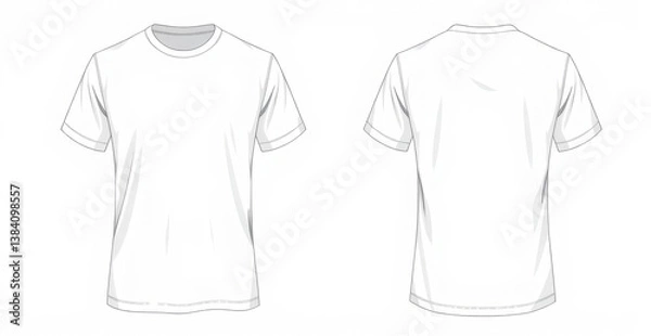 Obraz Blank T-Shirt Design Template
