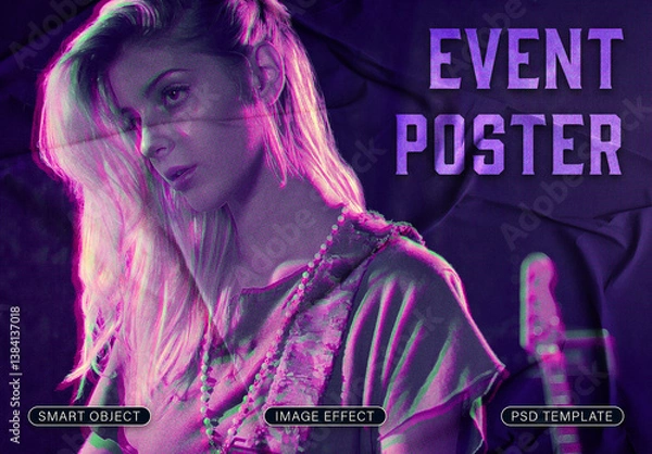 Fototapeta Event Poster Image Effect