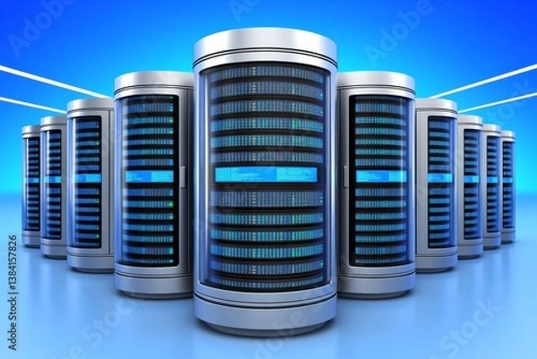 Fototapeta A financial institution suffering a DDoS attack caused by a massive botnet