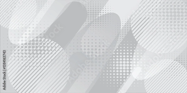 Fototapeta white circle banner background. Abstract vector graphic design banner pattern background template