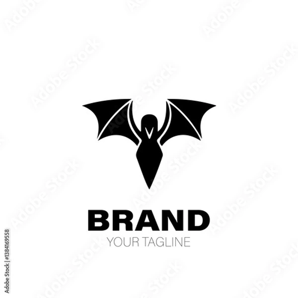 Fototapeta Vampire Logo. Vampire Logo Design. Vampire Logo Brand. Vampire Logo Vector Design Isolated on White Background