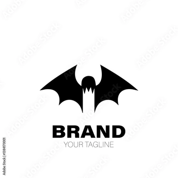 Fototapeta Vampire Logo. Vampire Logo Design. Vampire Logo Brand. Vampire Logo Vector Design Isolated on White Background