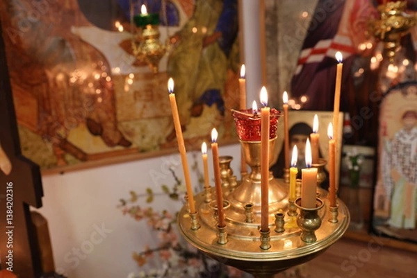 Obraz church candles