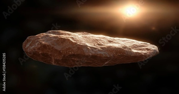 Fototapeta Scientists assess a large asteroid's potential threat to Earth while developing strategies for planetary defense and risk management