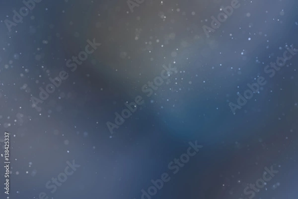Fototapeta Abstract Dust Particles on Colorful Background with Narrow Depth of Field