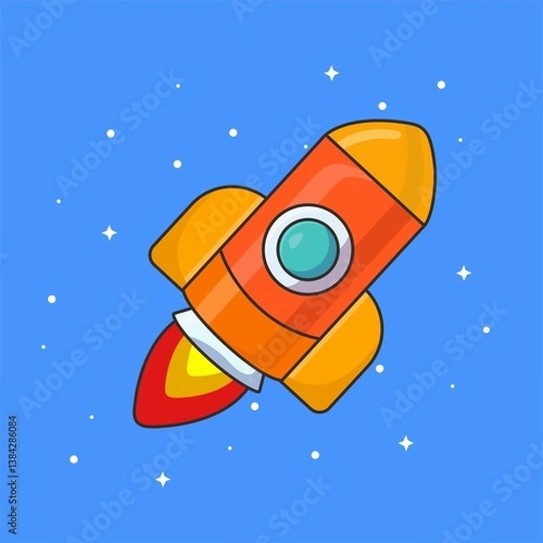 Obraz Rocket Illustration