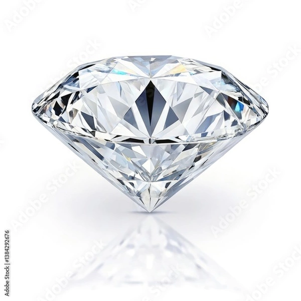 Fototapeta diamond on white background