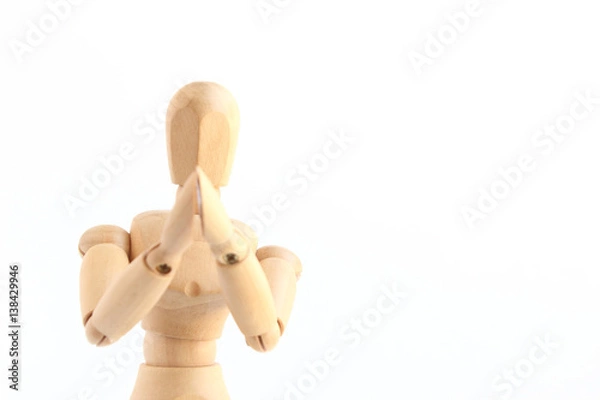 Fototapeta デッサン人形　合掌